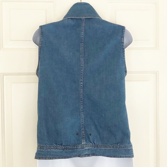 Mike & Chris Motorcycle Biker Denim Vest - Picture 6 of 11